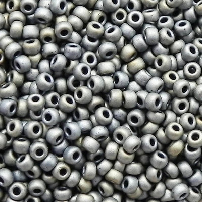 Miyuki Seed Beads 11/0 Matted Metallic Silver Grey, 2002-NEW!!!£1.75