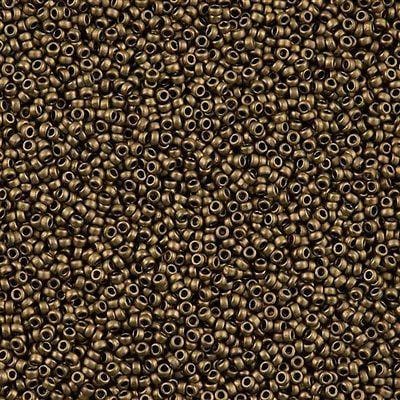 Miyuki Seed Beads 15/0, 2006 - Matte Metallic Dark Bronze