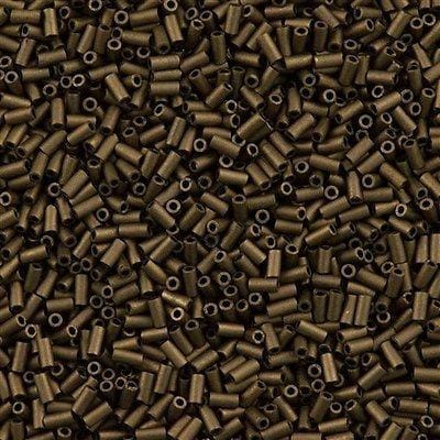 Miyuki Bugles size 3mm 2006 Matte Metallic Bronze 10 grams.