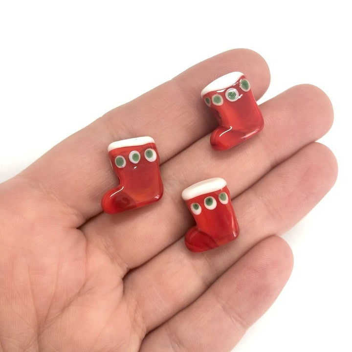 Hand Made Murano Glass Xmas Stockings Charm