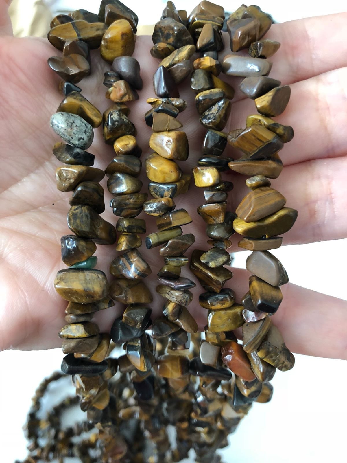 90 cm Strand Natural Tiger Eye Chips, Long strand 36'', beads, gemstone beads,