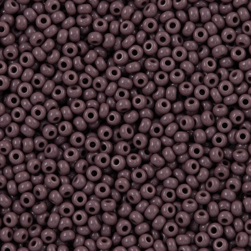 Preciosa Seed Beads 6/0 Rocailles-Round Hole 100 gr, 23040 Opaque Purple