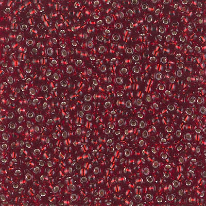 Miyuki Seed Beads 11/0 Silver Lined Dk.Ruby, 2427-NEW!!!