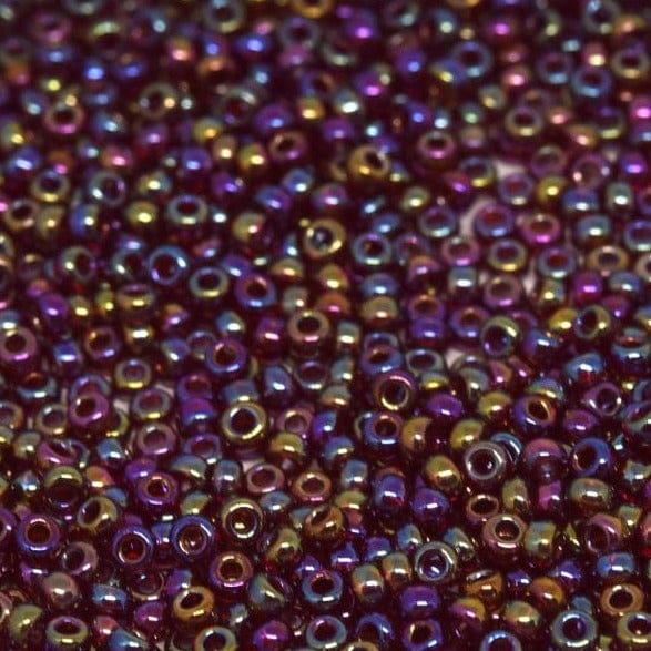 Miyuki Seed Beads 11/0 Transparent Rainbow Siam, 2461-NEW!!!