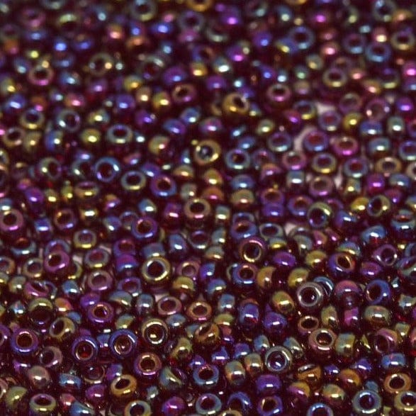 Miyuki Seed Beads 11/0 Transparent Rainbow Siam, 2461-NEW!!!£1.75