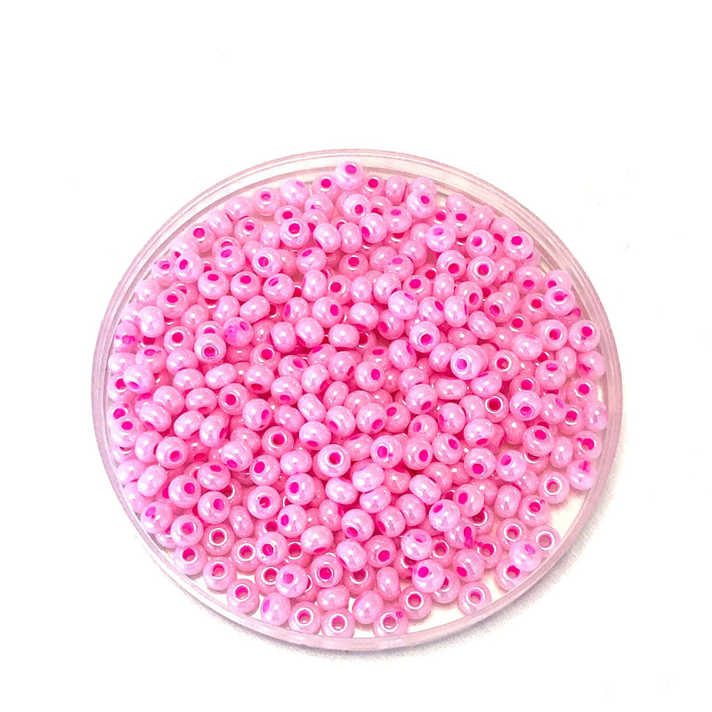 Preciosa Seed Beads 6/0 Rocailles-Round Hole 20 gr, 37175 Ceylon Pink