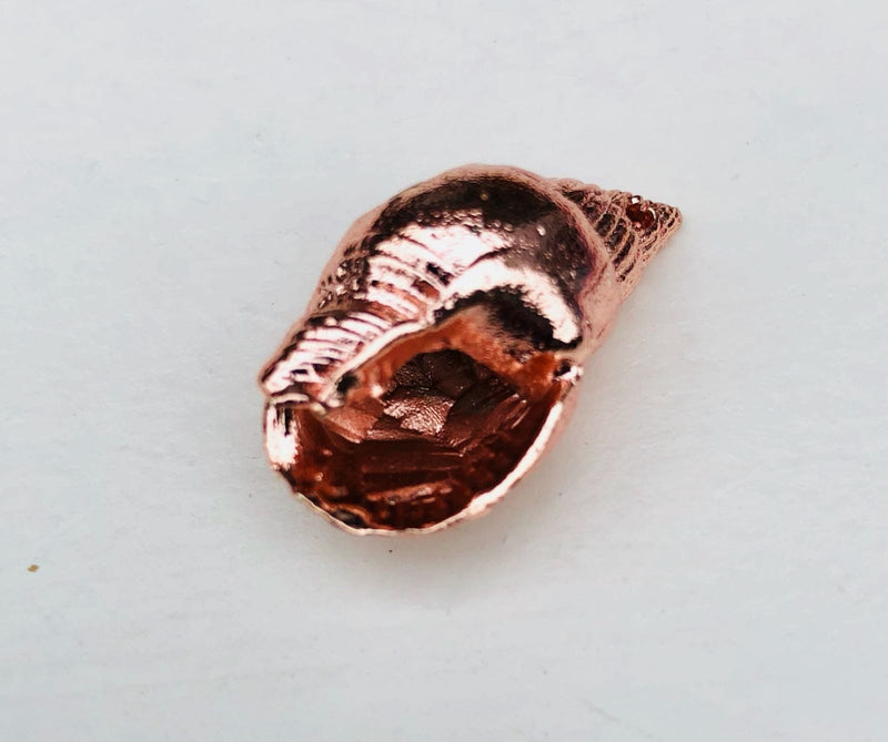 Pendentif coquillage 2,5 cm, plaqué or rose