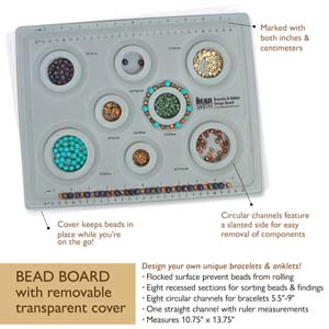 Das Beadsmith Elements Armband- und Fußkettchen-Design-Perlenbrett 
