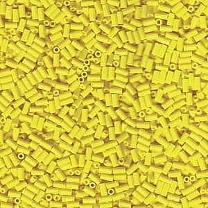 Miyuki Bugles size 3mm 0404 Opaque Yellow 10 grams