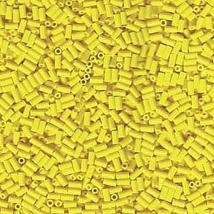 Miyuki Bugles taille 3mm 0404 Jaune Opaque 10 grammes