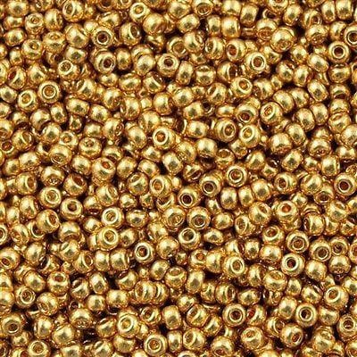 Miyuki Seed Beads 11/0  Duracoat Galvanized Gold, 4202-NEW!!!£3.5