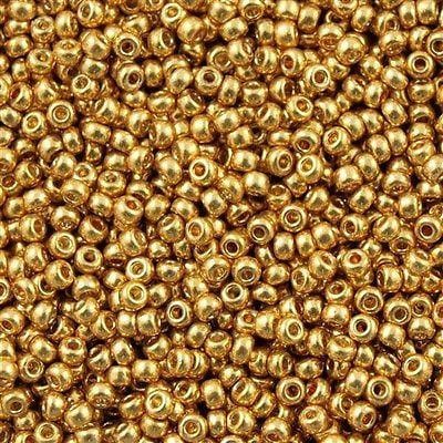 Miyuki Seed Beads 15/0 Duracoat Galvanized Gold, 4202