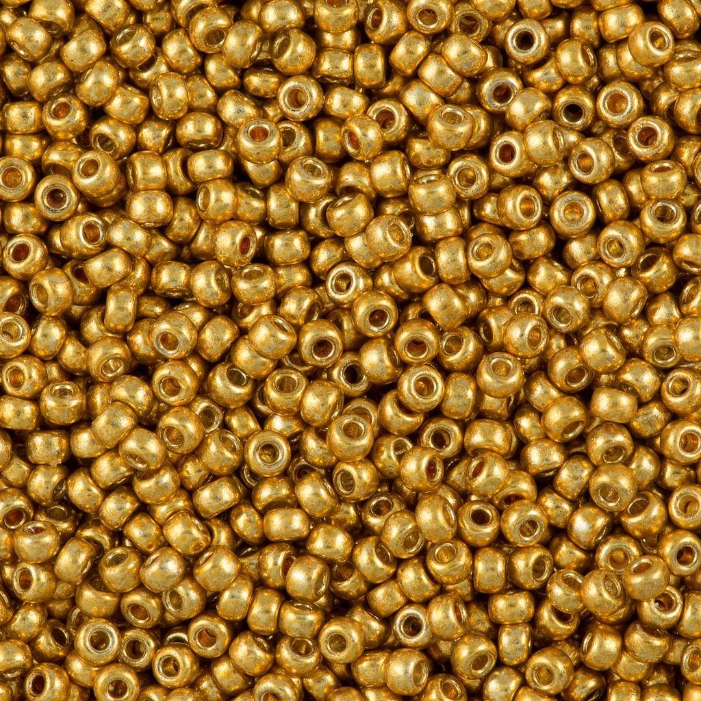 Miyuki Seed Beads 6/0 Duracoat Galvanized Gold, 4202-NEW!!!
