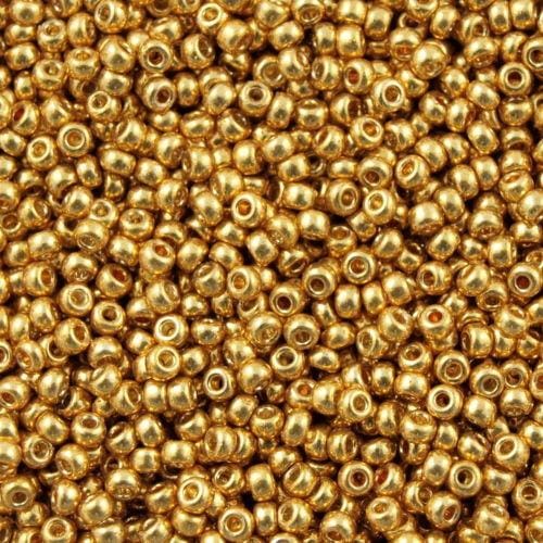 Miyuki Seed Beads 8/0 Duracoat Galvanized Gold, 4202-NEW!!!