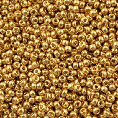 Miyuki Seed Beads 8/0  Duracoat Galvanized Gold, 4202-NEW!!! £3.5