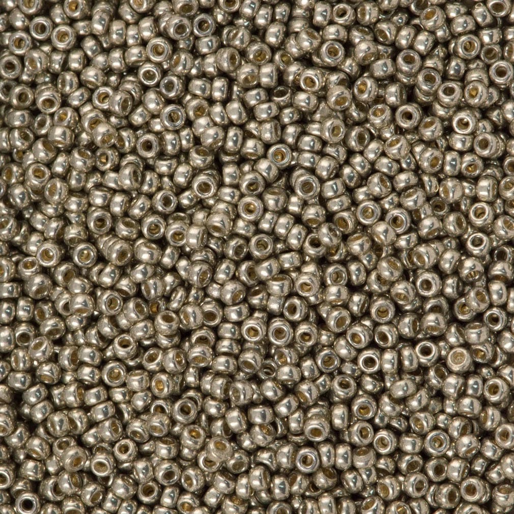 Miyuki Seed Beads 11/0 Duracoat Galvanized Light Smoky Pewter, 4221-NEW!!!