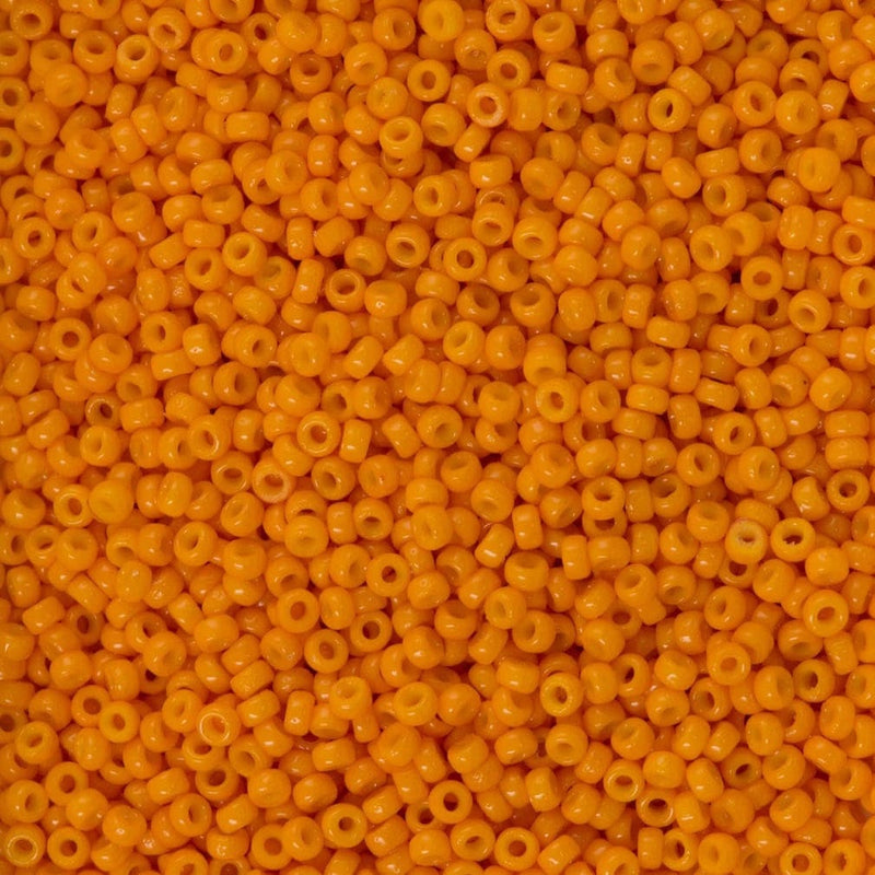 Miyuki Seed Beads 11/0  Duracoat Opaque Kumquat, 4454-NEW!!!