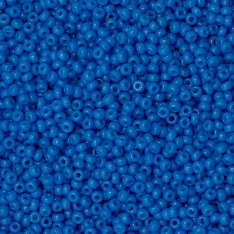 Miyuki Seed Beads 15/0, 4484 Duracoat Opaque Delphinium