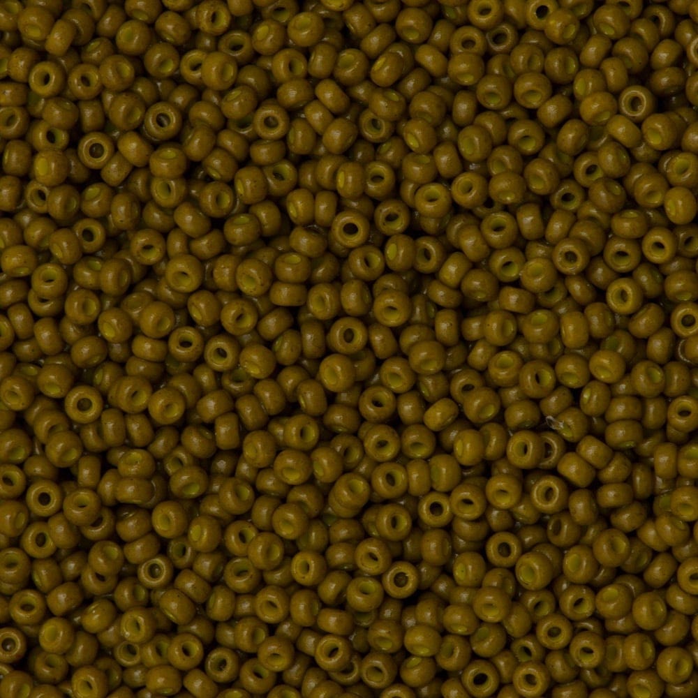 Miyuki Seed Beads 11/0 Duracoat Opaque Spanish Olive, 4491-NEW!!!
