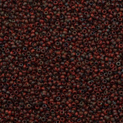 Miyuki Seed Beads 15/0, 4513 - Picasso Opaque Red Garnet, beads, miyuki beads, seed beads £2