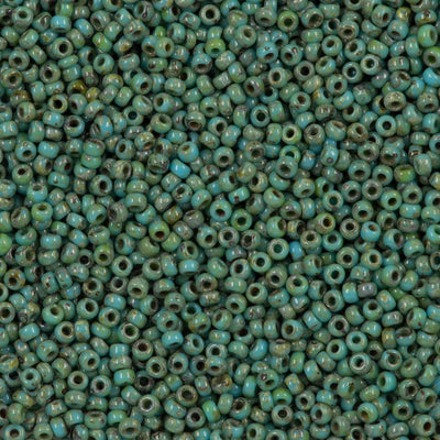 Miyuki Seed Beads 15/0, 4514 - Picasso Opaque Seafoam Green, beads, miyuki beads £2