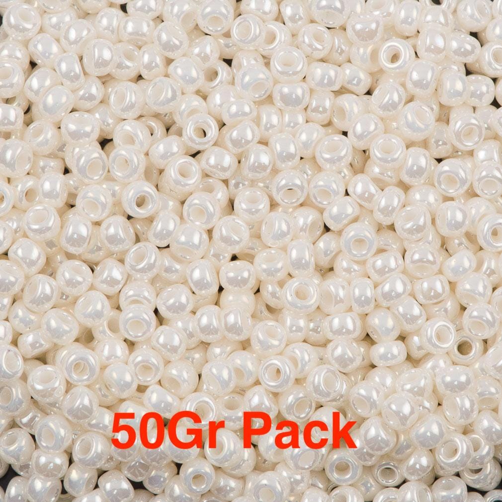Miyuki Seed Beads 8/0 Antique Ivory Pearl Ceylon, 0592