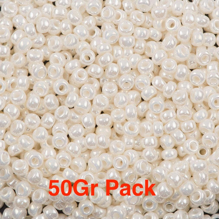 Miyuki Seed Beads 8/0 Antique Ivory Pearl Ceylon, 0592