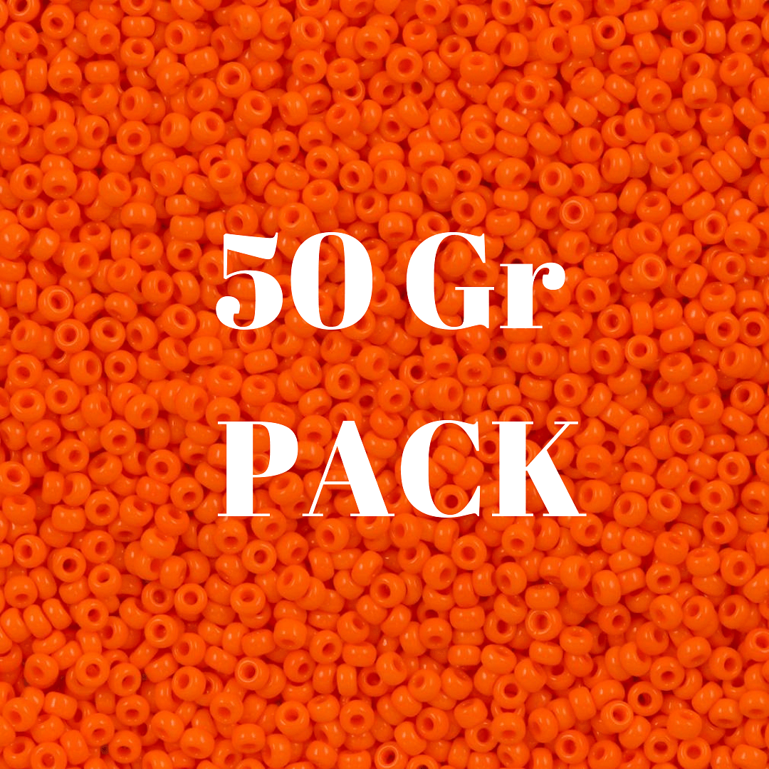 Miyuki Seed Beads 11/0 Opaque Orange, 0406