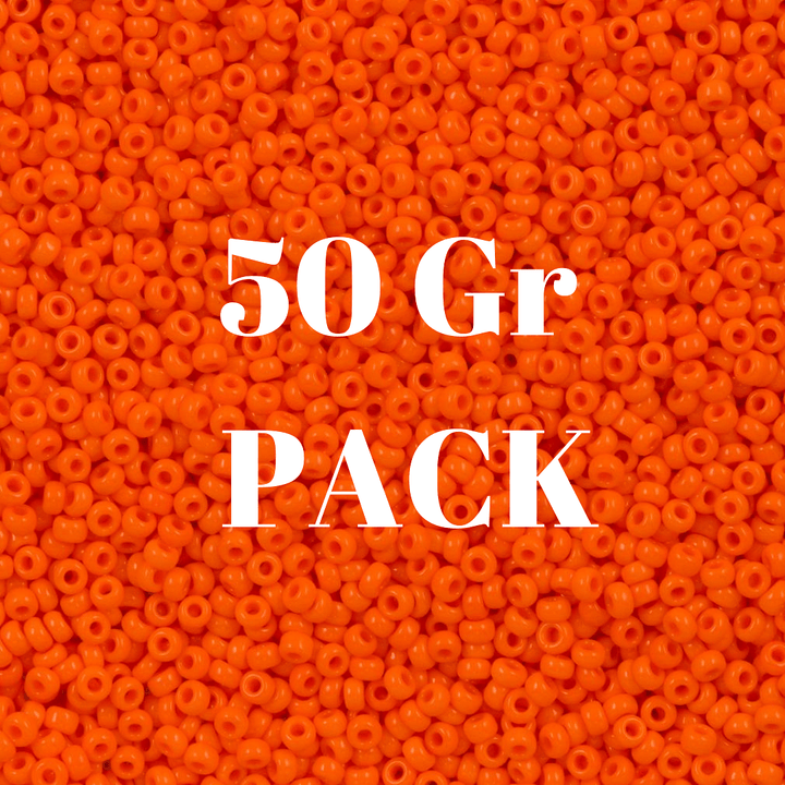Miyuki Seed Beads 11/0 Opaque Orange, 0406
