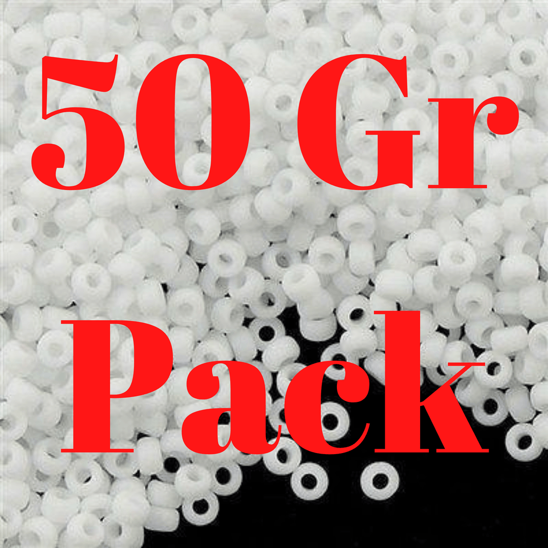 Miyuki Seed Beads 11/0 White Opaque Matted ,0402F-NEW!!!