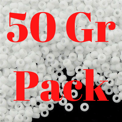 Miyuki Seed Beads 11/0 White Opaque Matted ,0402F-NEW!!!£7