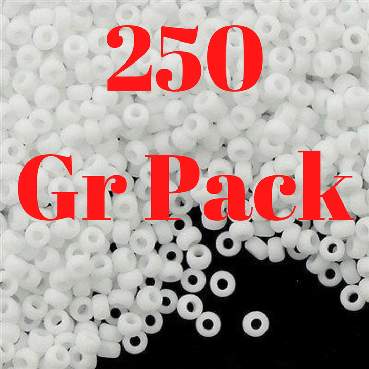 Miyuki Seed Beads 11/0 White Opaque Matted ,0402F-NEW!!!