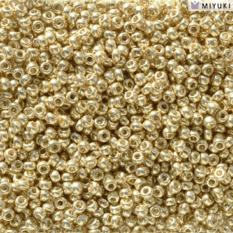Miyuki Seed Beads 11/0 Duracoat Galvanized Pale Gold , 5101-NEW!!!