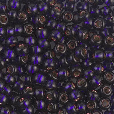 Miyuki Seed Beads 6/0 Silver Lined Dark Purple, 1426