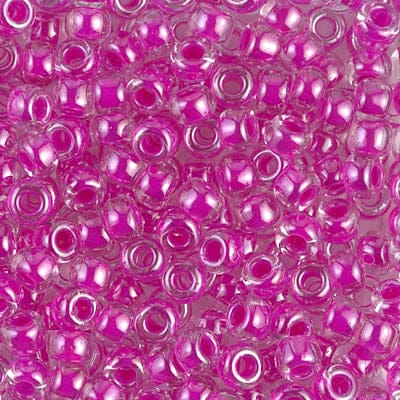 Miyuki Seed Beads 6/0 Fuchsia Lined Crystal, 0209