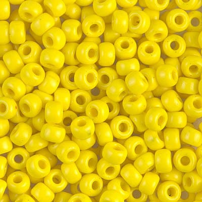 Miyuki Seed Beads 6/0 Opaque Yellow, 0404