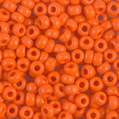 Miyuki Seed Beads 6/0 Opaque Orange, 0406