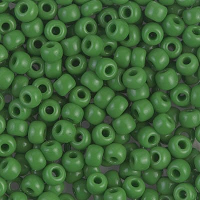 Miyuki Seed Beads 6/0 Opaque Green, 0411