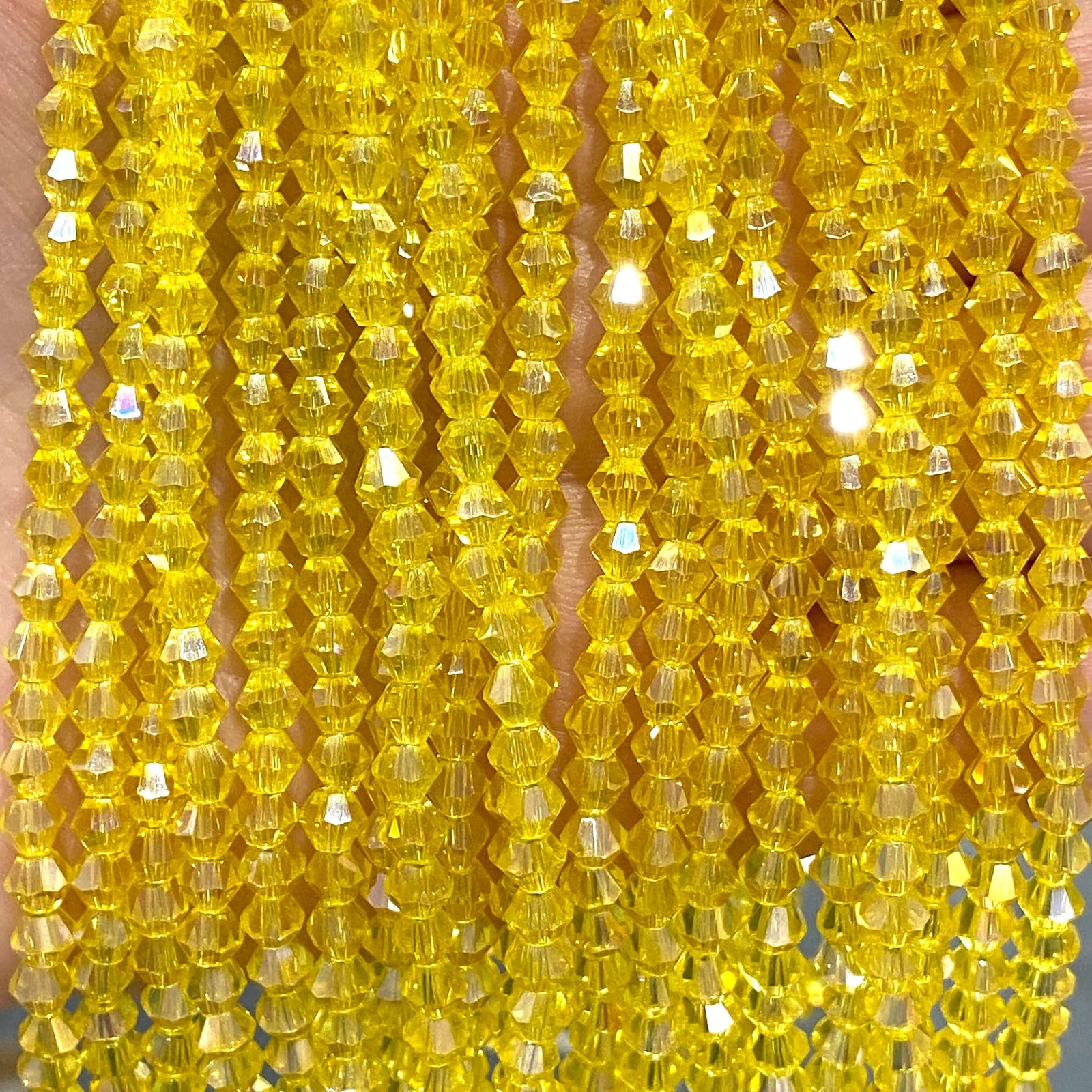 4mm Crystal Bicone Beads, PBC4B7