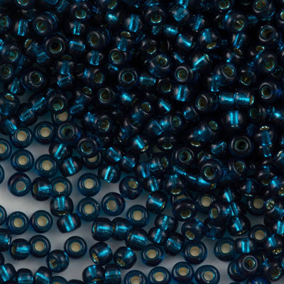 Miyuki Seed Beads 6/0  Silver Lined Blue Zircon 1425 £2.25