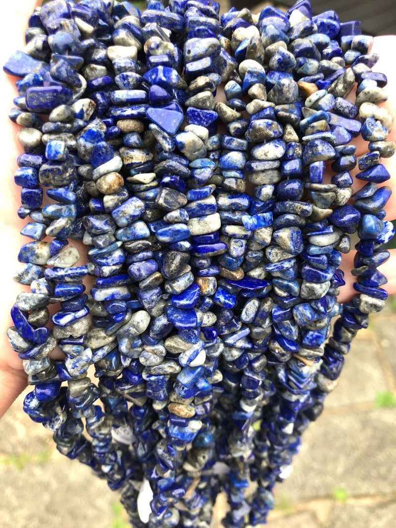 90 cm Strang Natürliche Freeform Lapislazuli Chips, Langer Strang 36&