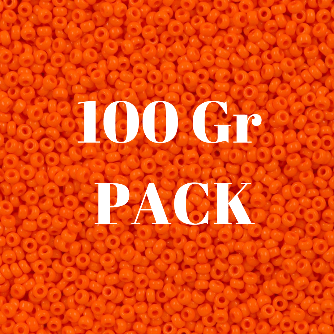 Miyuki Seed Beads 11/0 Opaque Orange, 0406