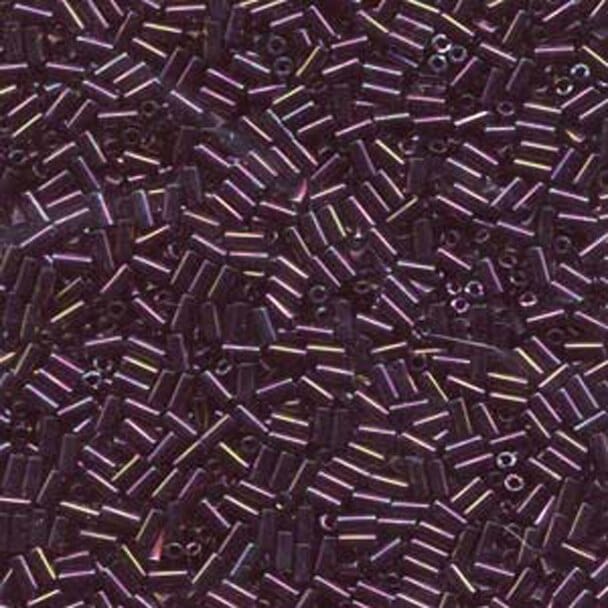 Miyuki Bugles size 3mm 0454 Metallic Purple 10 grams. Purple bugles 3mm,