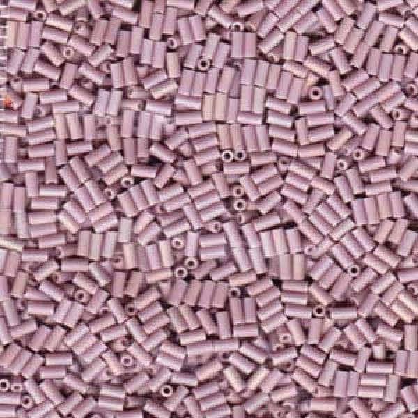 Miyuki Bugles size 3mm 0410FR Matte Opaque Mauve AB 10 grams