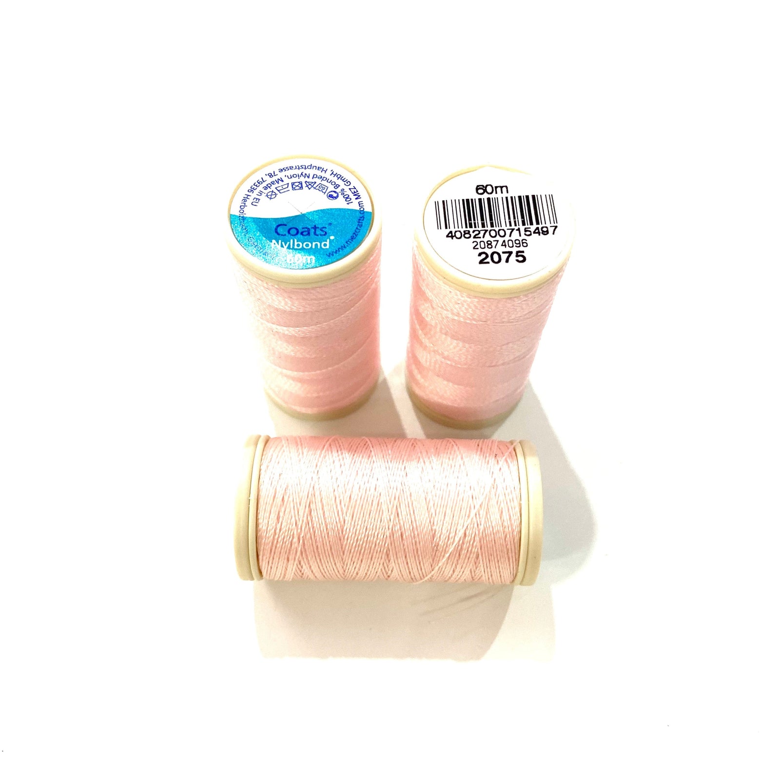 Coats, Nylbond extra strong beading thread | 60mt | pale pink 2075