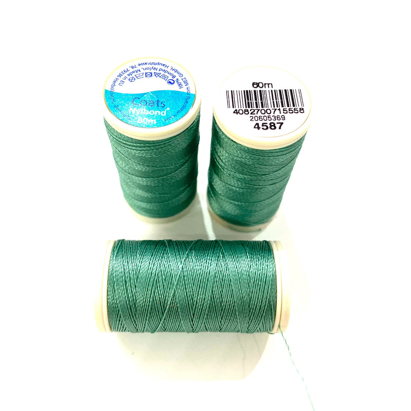Coats, Nylbond extra strong beading thread | 60mt | seagreen 4587