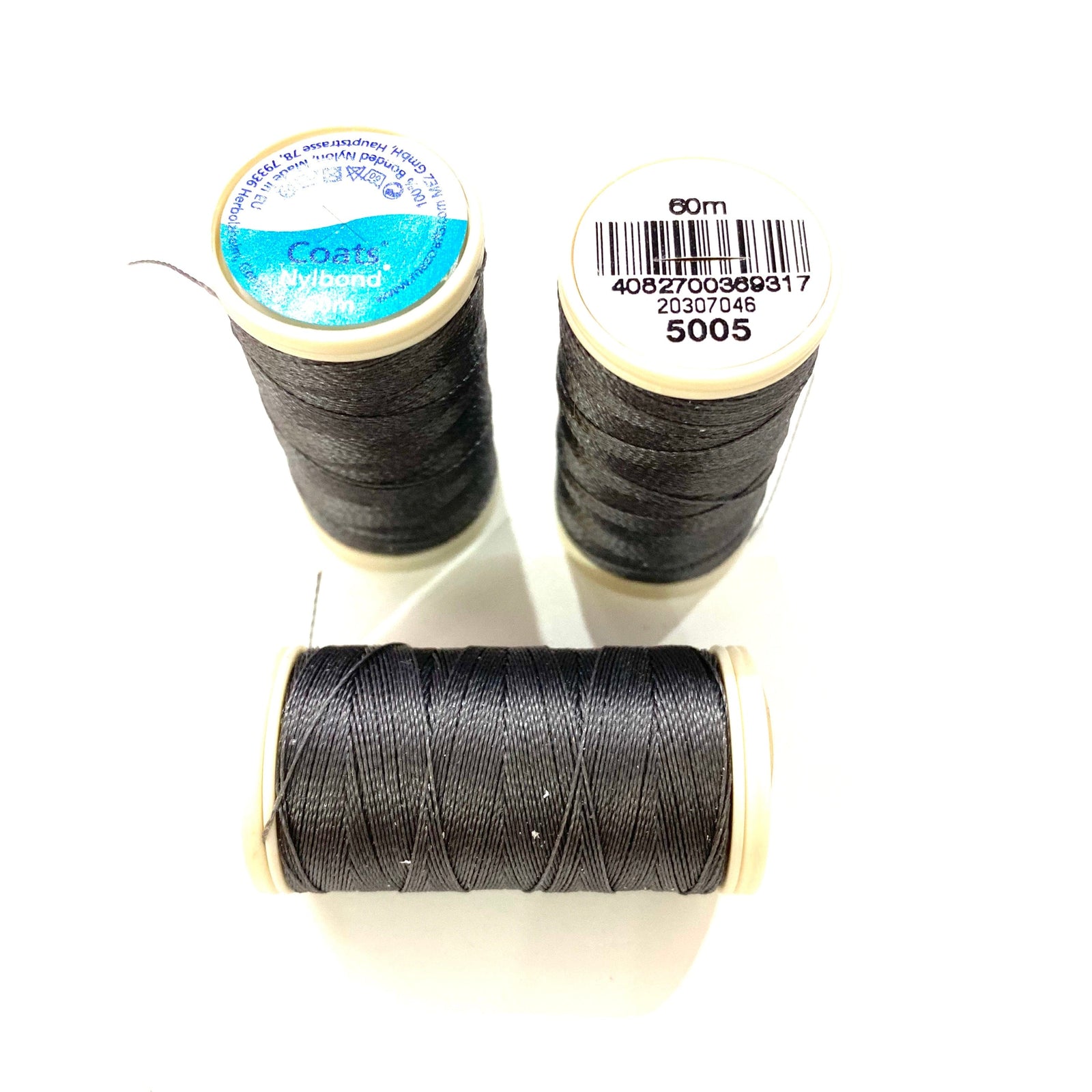 Coats, Nylbond extra strong beading thread | 60mt | gunmetal 5005