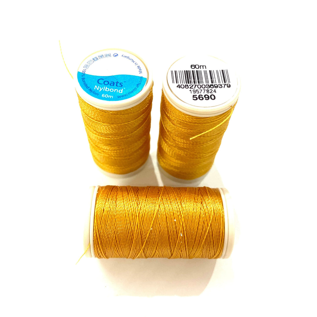 Coats, Nylbond extra strong beading thread | 60mt | gold 5690