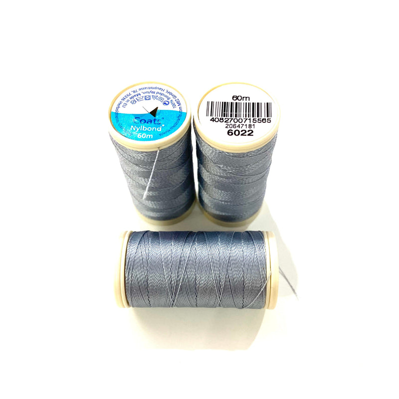 Coats, Nylbond extra strong beading thread | 60mt | grey 6022