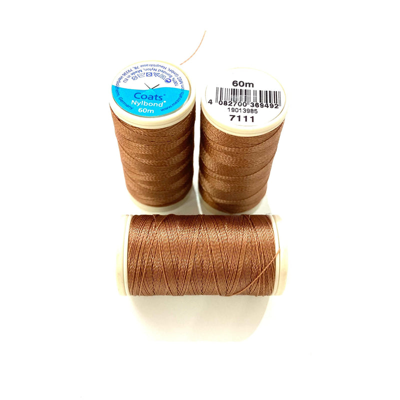 Coats, Nylbond extra strong beading thread | 60mt | bronze 7111